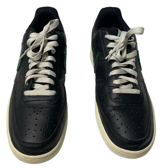 Rare - Men's Nike Court Vision Low Shoes Sneakers Black Green Red Cream Size 12 - Picture 2 of 7